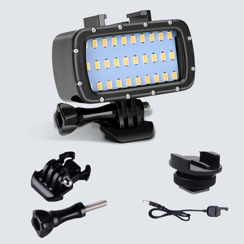 30 LED подводна светлина за GoPro — водоустойчива светлина за професионална фотография