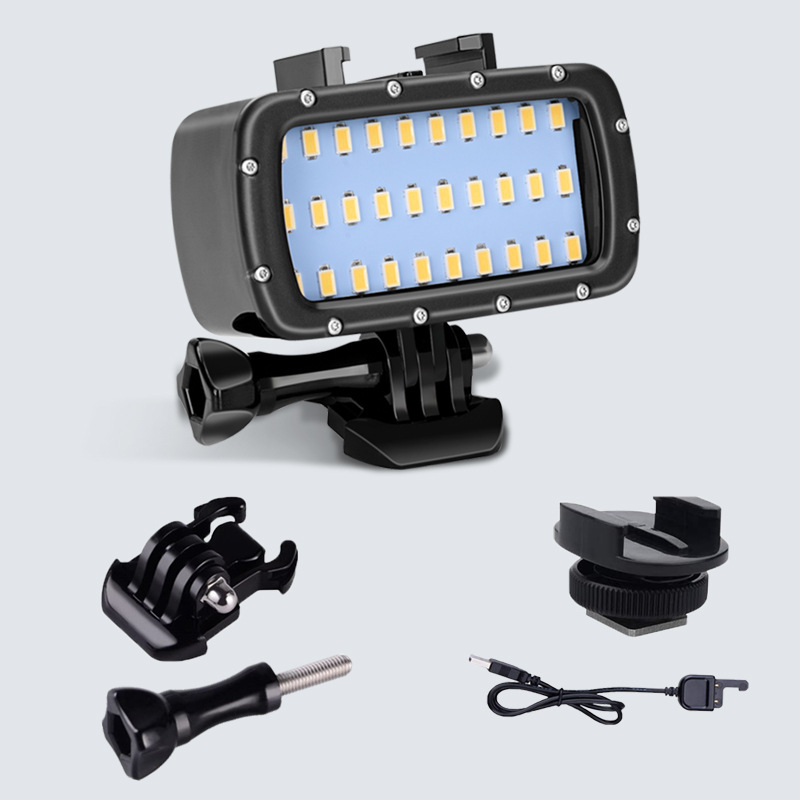 30 LED подводна светлина за GoPro — водоустойчива светлина за професионална фотография