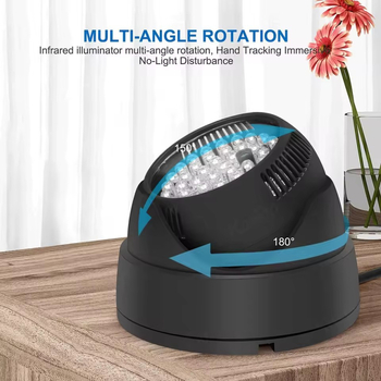 48‑LED IR doplnkové svetlo pre nočné videnie pre jednu kameru, ručné použitie, 12V/≤10W