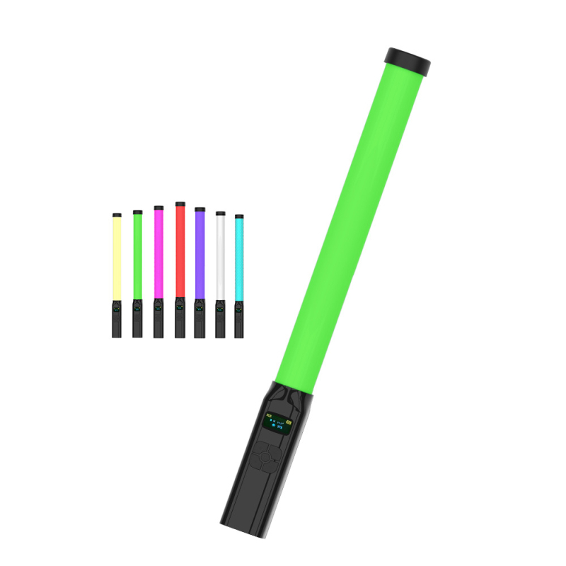 LED svjetlo za dopunu s zaslonom i digitalnim prikazom za livestream i fotografiju, prijenosno za unutarnje i vanjske uporabe, RGB atmosfersko osvjetljenje