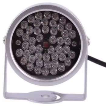 Lumină de completare pentru cameră cu 48 LED, 12V infraroșu LED flood pentru o singură cameră, sub 10W, 850 nm