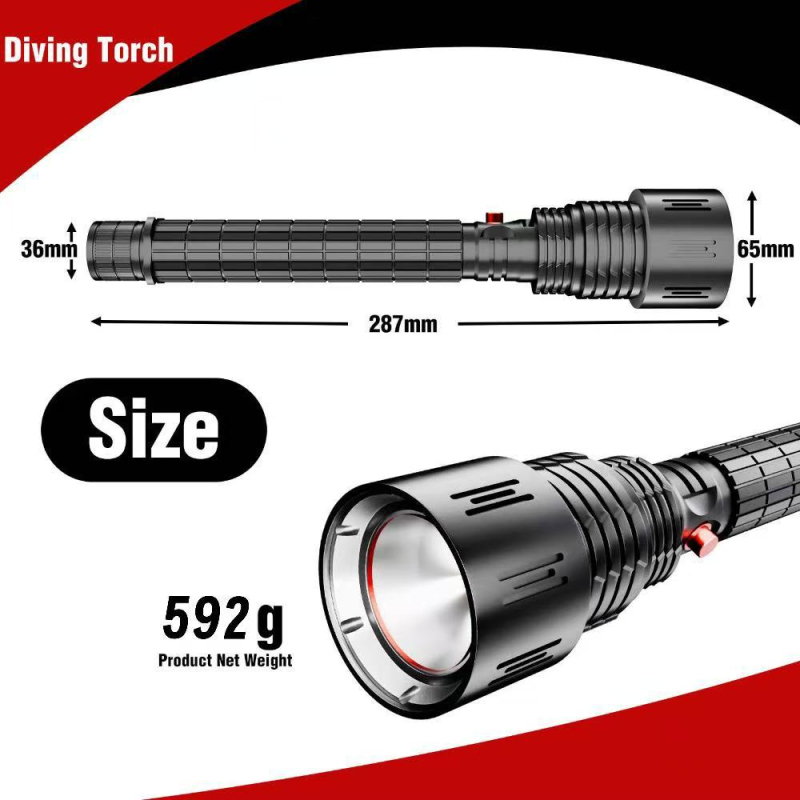 BT90 potapljačka LED svjetiljka 30W, ugrađena 6000mAh baterija, Type-C direktno punjenje, domet 500m+, vodootporna (30W LED, ugrađena 6000mAh baterija, Type-C direktno punjenje, domet 500m+, vodootporna)