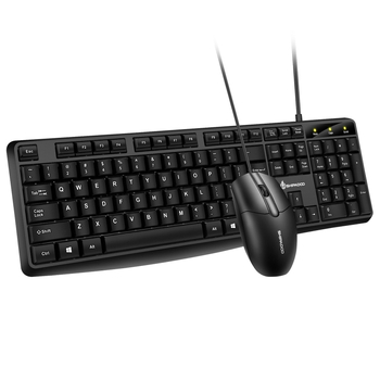 Kablirani set tipkovnice i miša s USB, optički 1000dpi, ergonomski, vodootporan, mogućnost privatne marke, za notebook, kuću, ured ili igranje