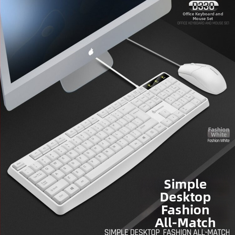 Kablys klaviatūros ir pelės komplektas su USB, optinis 1000dpi, ergonomiškas, atsparus vandeniui, privatios prekės ženklo galimybė, skirtas nešiojamam, namams, biurui ar žaidimams