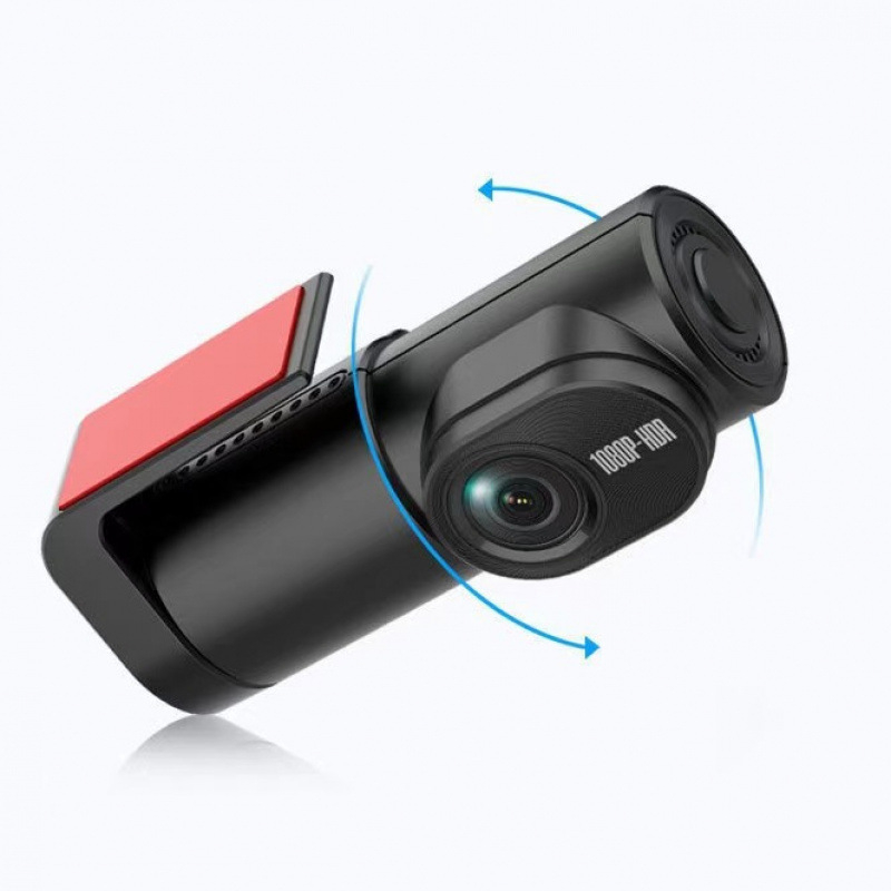 Automobilska dash kamera s 1080p HD noćnim vidom, 170° širokokutni objektiv, Wi‑Fi i slot za TF karticu
