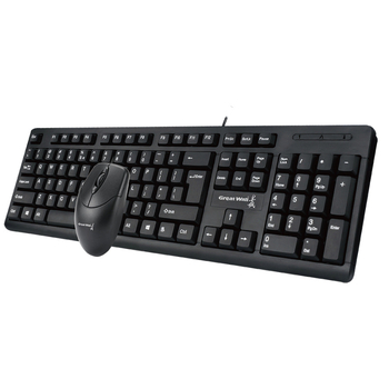 Žično set tipkovnice i miša – 1600dpi optički senzor, ergonomski dizajn, USB kabel 1,5 m, pogodno za prijenosno računalo, kućnu, uredsku i gaming upotrebu