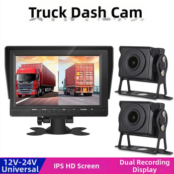 Kamiónová dash kamera s predným aj zadným záznamom, 1080p, 170° široký uhol, TF karta, napájanie 12-36V