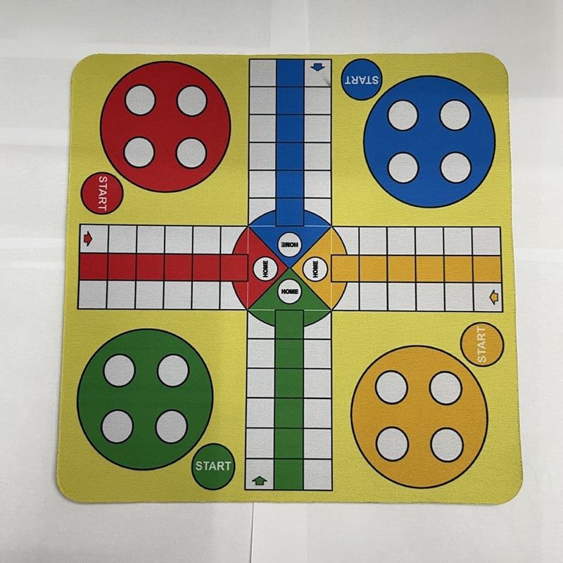 Set Ludo i Flying Chess s pločom od podloge za miša – plastika, marka HZ, unutarnja igra za uzrast 15–35