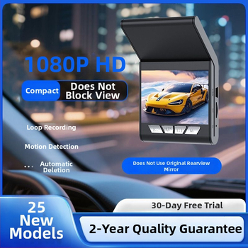 Automobilio dash cam viskas viename su naktiniu matymu (1080p rezoliucija, be ekrano, belaidė įrengimo, ciklinis įrašas, judesio jutiklis)