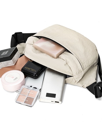 Studentska crossbody torba, urban minimalistički stil, Oxford tkanina, poliester podstava, velika kapaciteta, unutarnji džep za telefon i laminirani džep sa zatvaračem