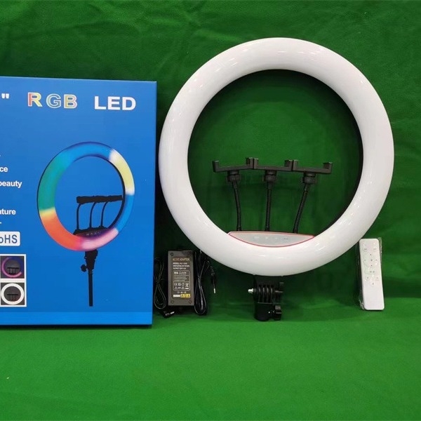 Novo RGB kružno svjetlo za nadopunu s RGB LED-om za livestream i fotografiju, dostupno u veličinama 10, 12, 13, 18 i 22 inča