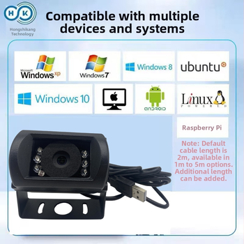 USB HD kamera zemūdens robotam ar infrasarkano nakts redzi, 2.0MP sensors, maksimālā izšķirtspēja 1600x1200, 60FPS, USB 2.0