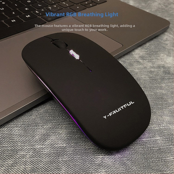 M1 Bezdrôtová myš; bezdrôtové pripojenie 2.4G USB; 1000dpi optický senzor; tichá prevádzka; bezdrôtové nabíjanie s osvetlením