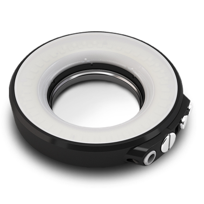 Seafrogs SL-108 Подводна макро ринг светлина, вградена литиева батерия, тегло 200 g, включва ринг светлина, кабел за оптично влакно и шарнирна глава