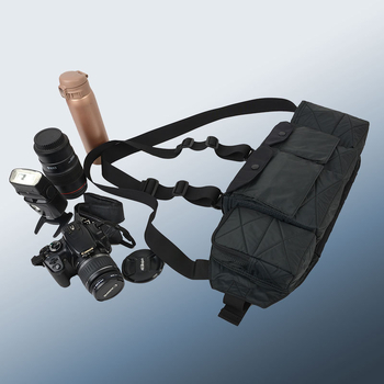 SLR fényképezőgép övre kapcsolható táska, nylon anyag, modell yd1227, kompatibilis SLR fényképezőgéppel és 70–200 mm objektívvel