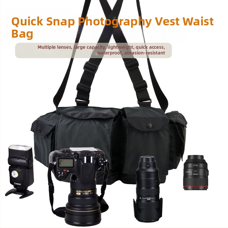 SLR kaamera vöö-kott, nailonist, mudel yd1227, sobib SLR-kaamerale ja 70–200 mm objektiivile