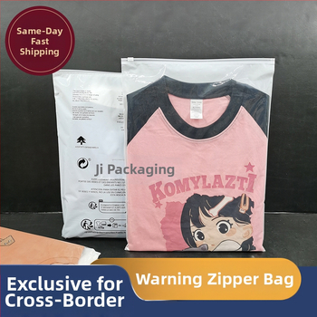 PE riidepakendi kott lukuga, läbipaistev, logoga trükiga, kahekordne paksus 10 silk