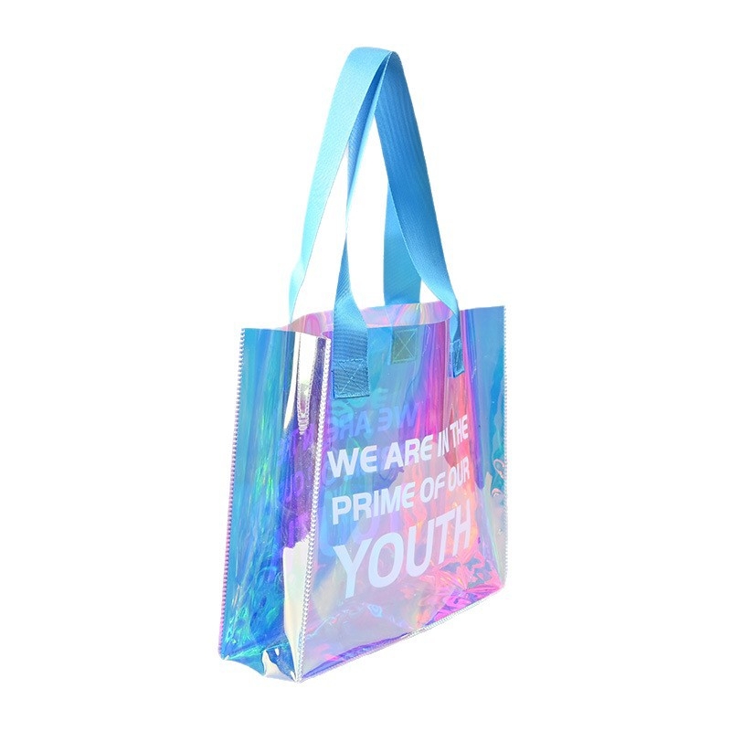 PVC laserska torba s prilagođenim logotipom, torba na zatvarač za višestruku upotrebu