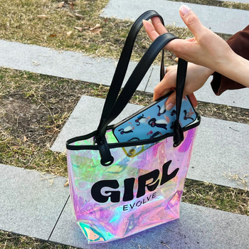 Laserska PVC torbica s prozirnim dizajnom, TPU elementi, model Hc151, za opću ambalažu