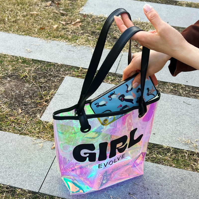 Laserska PVC torbica s prozirnim dizajnom, TPU elementi, model Hc151, za opću ambalažu