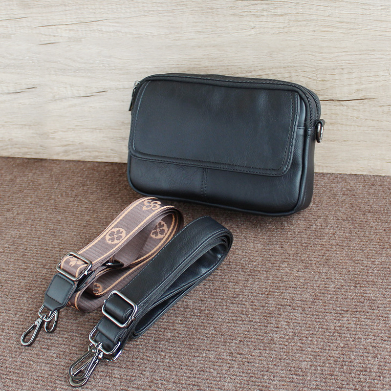 Férfi crossbody táska, PU anyag, kopásálló, Mini dragon márka, poliészter bélés, üzleti utakhoz