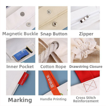 Platnena tote torba s prilagođenim logom za korporativno oglašavanje, dizajn trake, velika zapremina, UV digitalni tisak i sitotisak