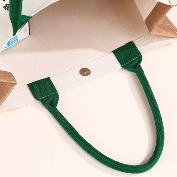 Platnena tote torba s prilagođenim logom za korporativno oglašavanje, dizajn trake, velika zapremina, UV digitalni tisak i sitotisak