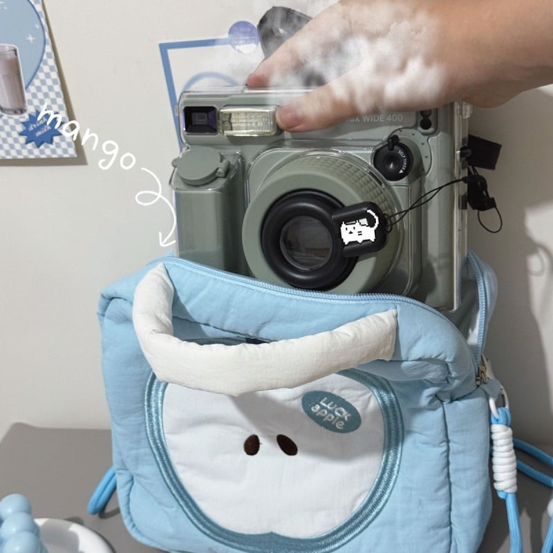 PU anyagú fényképtáska Fuji Instax Wide 300/400 – dupla rétegű, kézitáska stílusú