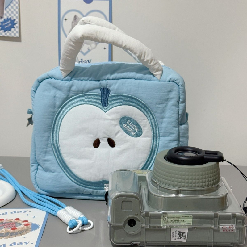 PU anyagú fényképtáska Fuji Instax Wide 300/400 – dupla rétegű, kézitáska stílusú