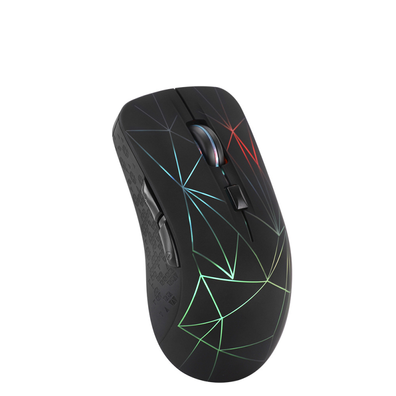 Stranger Road Bežična Bluetooth miša, dual-mode (2.4G + Bluetooth), 1600 DPI, 6 tipki, punjiva, tih rad