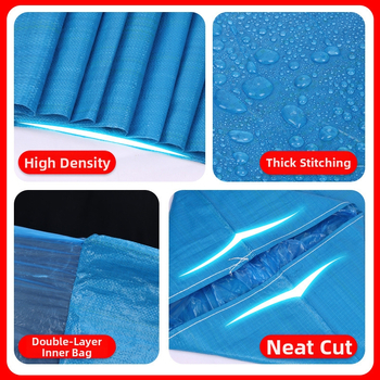 Plastična tkana vrećica s uzorkom zmijske kože, dvostruko vodootporna i otporna na vlagu, bez ispisa; materijal PP+PE film; nosivost 2–100