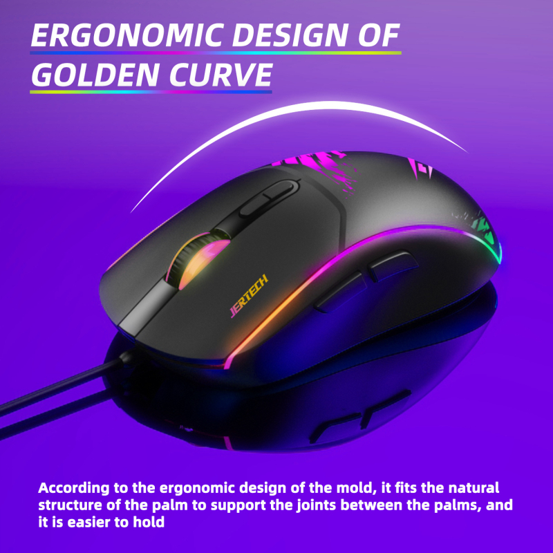 Mouse optic de gaming cu fir XP14, 7 butoane, DPI 1200/1600/2400/3600, USB, design ergonomic