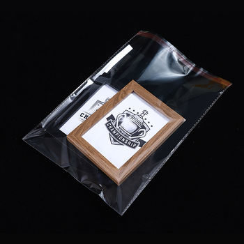 OPP samozatvarajuća vrećica, prozirna, s otisnutim logom, od plastike; za pakiranje odjeće i nakita; 100% sirovih materijala; tolerancija ±0,2 cm