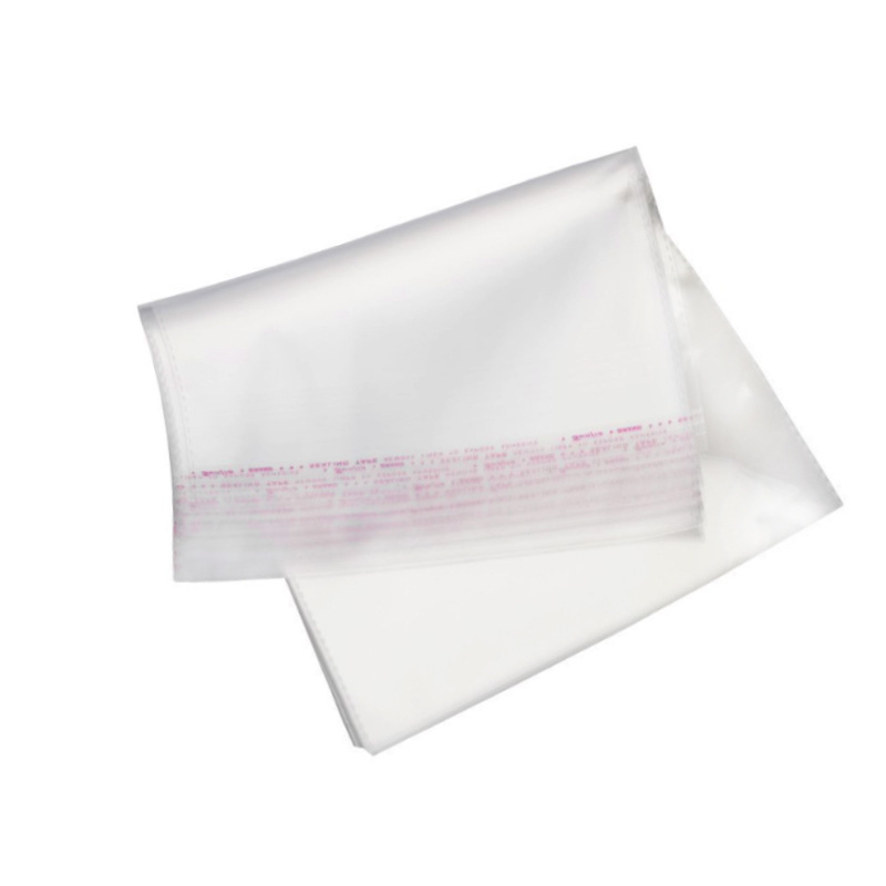 OPP samozatvarajuća vrećica, prozirna, s otisnutim logom, od plastike; za pakiranje odjeće i nakita; 100% sirovih materijala; tolerancija ±0,2 cm