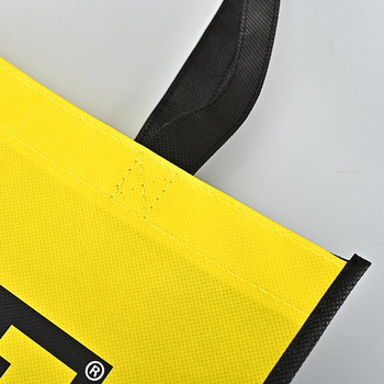 Torba za kupovinu od netkanog materijala s laminiranim filmom, stil ručne torbe, sklopiva, s otisnutim logotipom, prilagodljiva