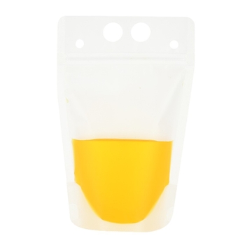 Colorful еднократна матова торбичка за напитки — самозатваряща се, самостоятелна, подходяща за горещи и студени напитки