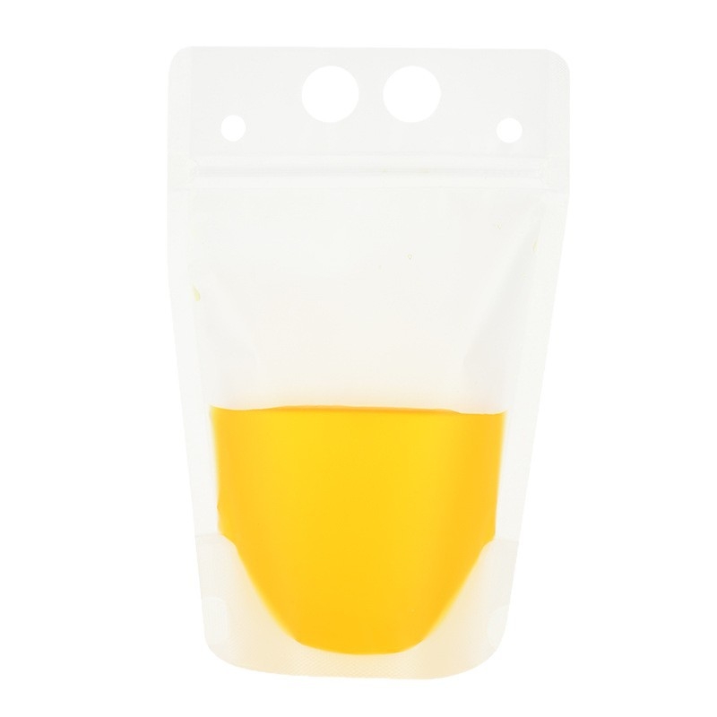 Colorful еднократна матова торбичка за напитки — самозатваряща се, самостоятелна, подходяща за горещи и студени напитки