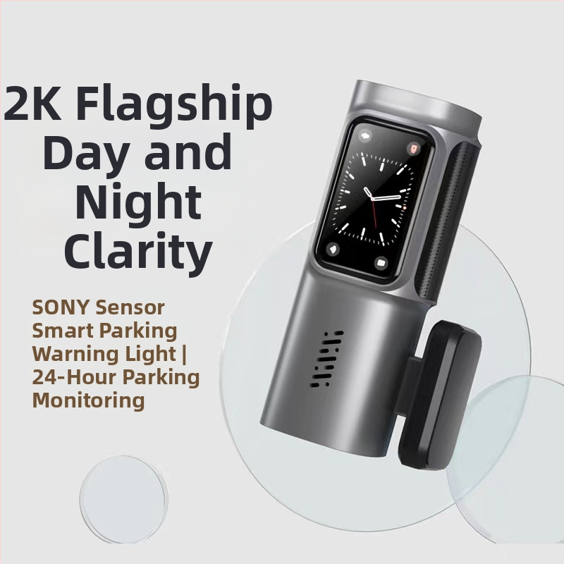 Palubná kamera do auta s jedným objektívom, Wi‑Fi, 170° uhol záberu, 2160P video, 14MP fotografie, parkovacie monitorovanie a slučkové nahrávanie