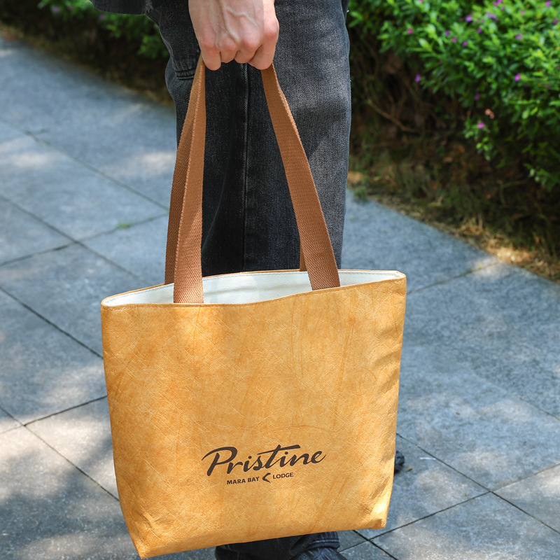 Dupont papirnata torba za rame - periva, UV tisak, logotip otisnut