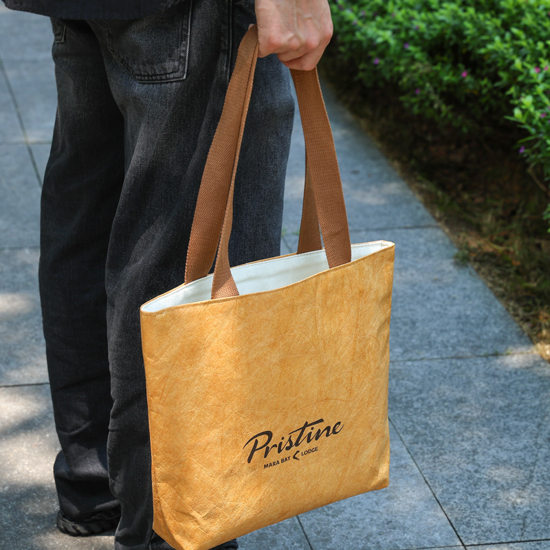 Dupont papirnata torba za rame - periva, UV tisak, logotip otisnut