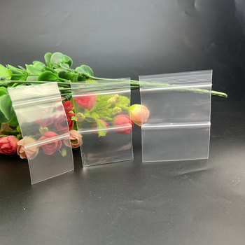 Guste prozirne dvostruko slojevite samouzavodne vrećice za nakit, LDPE, duljina zatvaranja 1,5 cm, paket 100 kom