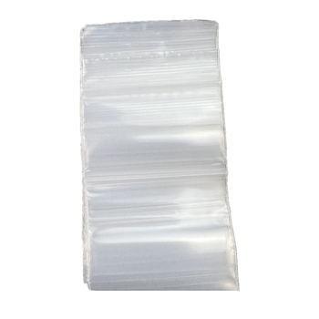 Guste prozirne dvostruko slojevite samouzavodne vrećice za nakit, LDPE, duljina zatvaranja 1,5 cm, paket 100 kom