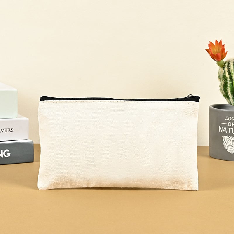 Platnena pernica s logom, prilagodljiv dizajn, sklopivi oblik, zatvarač, sitotisk