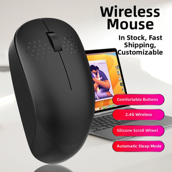 Bezdrôtová optická myš 2.4G T1 - USB, 1600 DPI, 3 tlačidlá, ergonómia, dosah 10 m