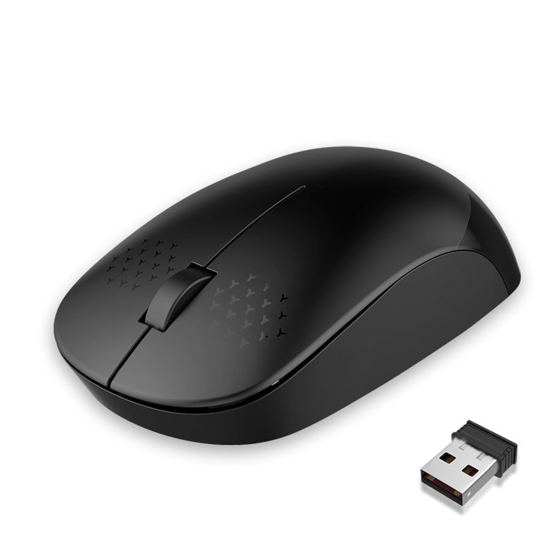 Bezdrôtová optická myš 2.4G T1 - USB, 1600 DPI, 3 tlačidlá, ergonómia, dosah 10 m