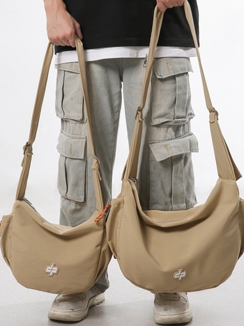 Unisex torba preko ramena od najlona, velika kapaciteta, poliester podstava, kompatibilna s 10-inčnim prijenosnim računalom