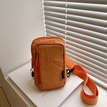 Crossbody torba za telefon - Urban stil, Specijalni materijal, Proljeće 2025, Zip zatvarač, Poliester podstava