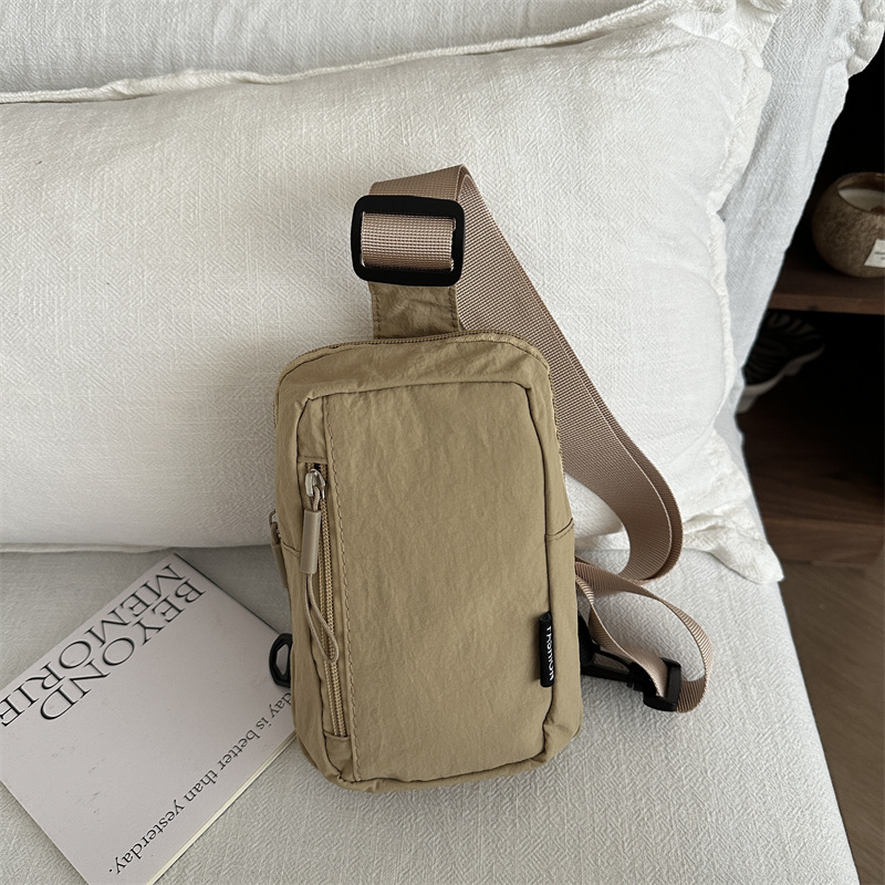 Crossbody torba za telefon - Urban stil, Specijalni materijal, Proljeće 2025, Zip zatvarač, Poliester podstava