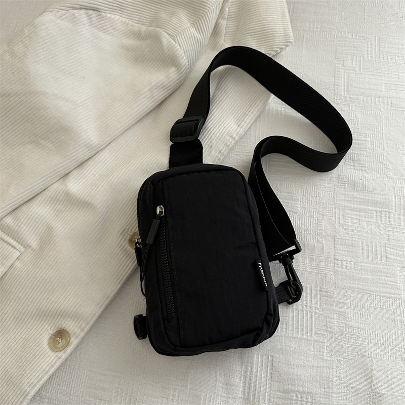 Crossbody torba za telefon - Urban stil, Specijalni materijal, Proljeće 2025, Zip zatvarač, Poliester podstava