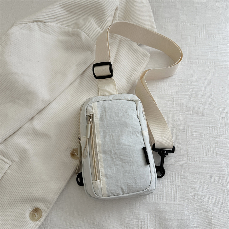 Crossbody torba za telefon - Urban stil, Specijalni materijal, Proljeće 2025, Zip zatvarač, Poliester podstava